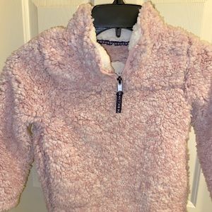 4/5 Pink Sherpa Pullover